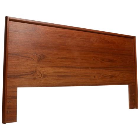 Scandinavian Modern California King Headboard in Teak For Sale at 1stdibs