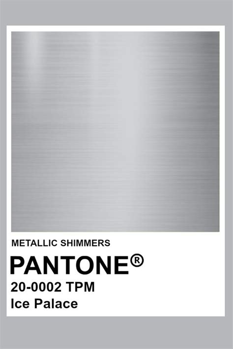 Ice Palace #Metallic #Color #Pantone | Pantone palette, Silver color ...