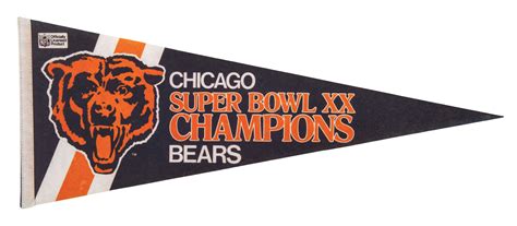 Lot Detail - 1985 Chicago Bears Super Bowl XX Champions Vintage Pennant Collection of 30