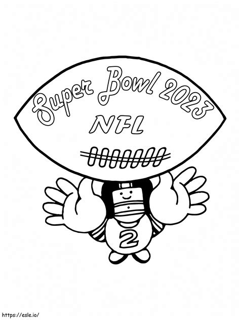 Super Bowl 2023 NFL para colorir