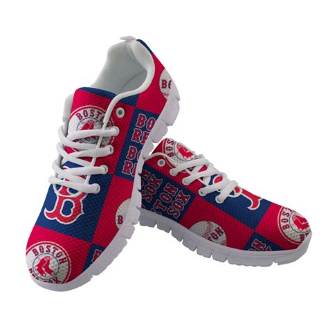 Boston Red Sox Custom 3D Print Running Sneakers MLB Baseball Fans Flats ...