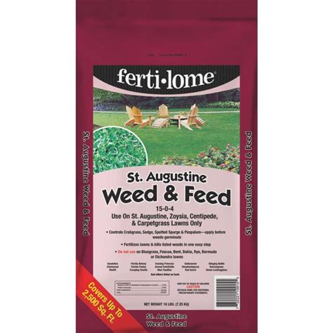 VPG Fertilome 10915 Ferti-lome St. Augustine Weed & Feed Lawn Fertilizer With Weed Killer ...