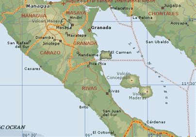 Travel Songs Map - Granada, Nicaragua, Lake Nicaragua