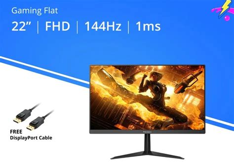 PRISM+ F220 22" 144Hz 1ms FHD 92% sRGB Gaming Monitor [1920x1080], Computers & Tech, Parts ...