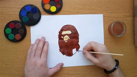 How to draw the Bape logo - YouTube