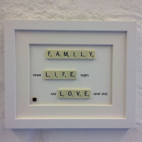 family scrabble art by copperdot | notonthehighstreet.com