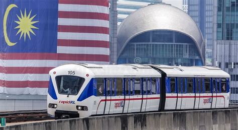 Malaysia LRT train editorial stock image. Image of merdeka - 109531914