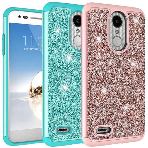 For Lg Aristo 2 Case Cute Glitter Girls Women Shockproof Bling Cell Phone Cover | Lg phone cases ...