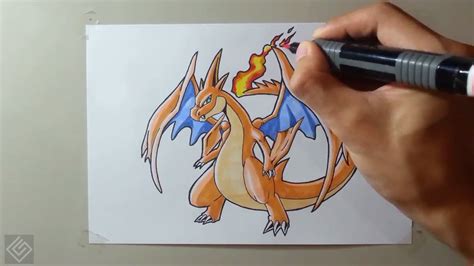 Pokemon Charizard Mega Evolution Drawing