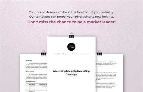 Advertising Integrated Marketing Campaign Template in PDF, Word, Google ...