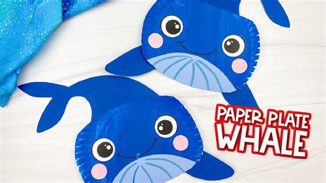 Paper Plate Whale Craft For Kids - YouTube