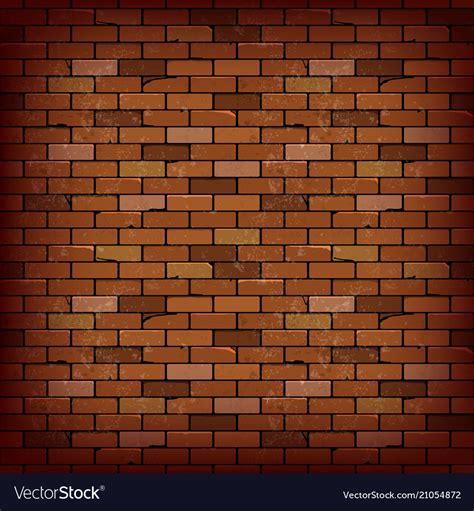 Red brick wall background Royalty Free Vector Image