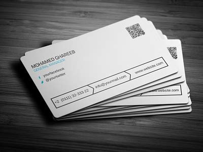 Creative Corporate Business Card 34 by Mohamed on Dribbble