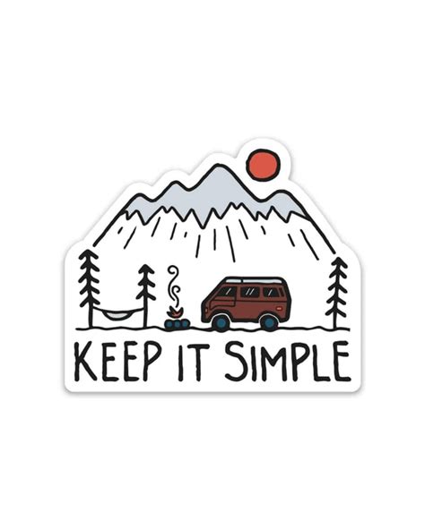 Keep it Simple | Sticker | Keep Nature Wild