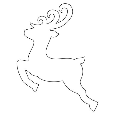 Christmas Reindeer Cut Out | Christmas templates, Christmas sleigh ...