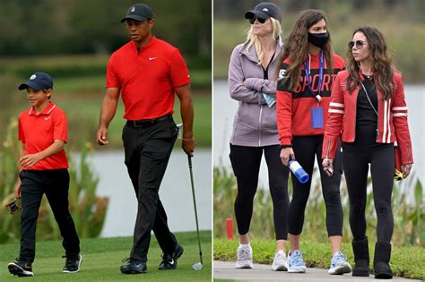 Elin Nordegren, Erica Herman watch Tiger Woods golf with son