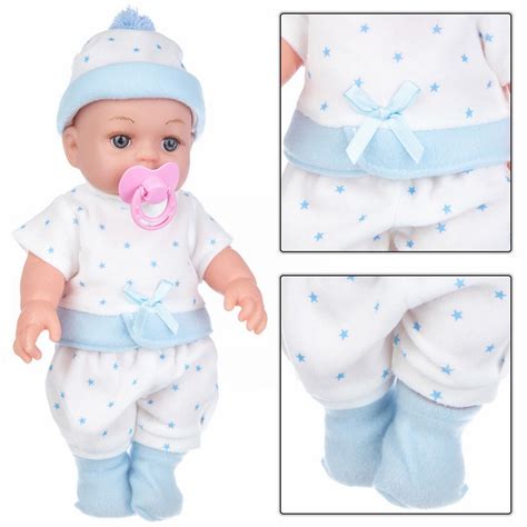 VSFAOV 12 Inch Mini Baby Dolls 12" Cute Mini Dolls Open-Eyes Realistic Newborn Dolls with a ...