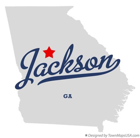 Map of Jackson, GA, Georgia