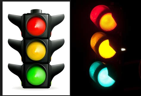 Lampu Lalu Lintas atau Traffic Light (Pandangan Buta Warna)
