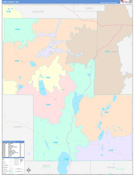 Maps of Lake County Oregon - marketmaps.com