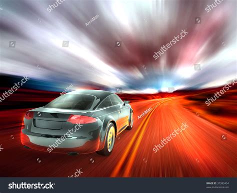 Fast Car Moving Motion Blur Stock Illustration 37383454 | Shutterstock