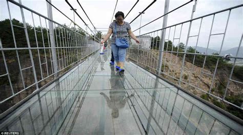 China’s newly built glass bridge cracks, causes panic | The Indian Express