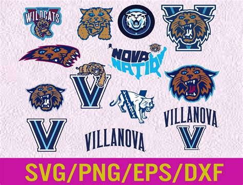 Villanova Wildcats svg, bundle logo, svg, png, eps, dxf, n-c-aa logo ...