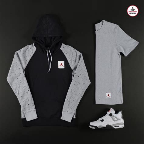 Air Jordan 4 White Cement Apparel Hook Ups | SneakerFits.com