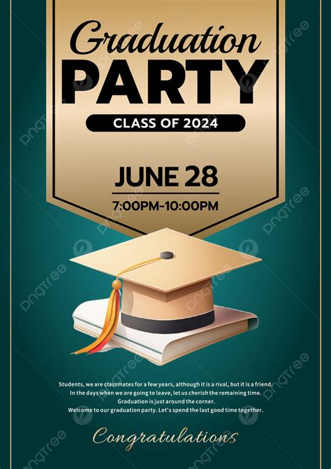 Graduation Party Invitation Congratulations Graduation Template Vector ...