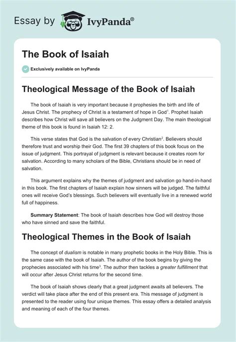 Isaiah In The Bible Summary Purchase Discounted | deborahsilvermusic.com