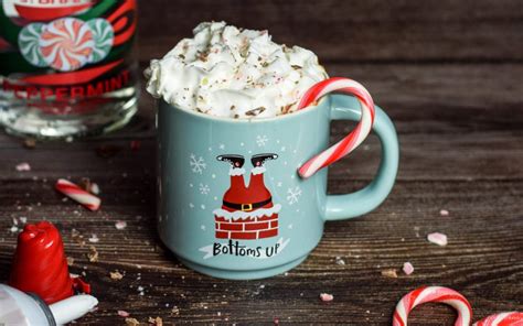 Peppermint Schnapps Hot Chocolate - Boozy Baking