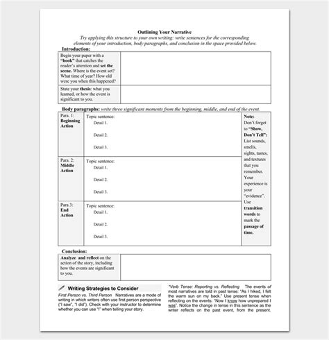 Novel Outline Template - 11+ For Word, Excel & PDF Format