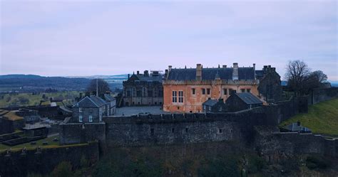 Aerial view of Stirling Castle, Ancient Scotland 20383341 Stock Video ...