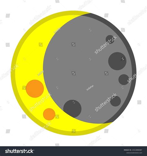 Waning Crescent Moon Icon Emoji Vector Stock Vector (Royalty Free) 2311896087 | Shutterstock