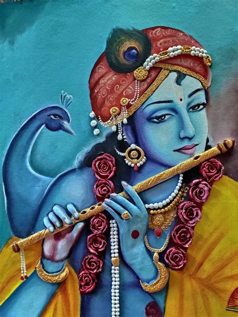 LORD KRISHNA Painting by Adorable Art | Saatchi Art