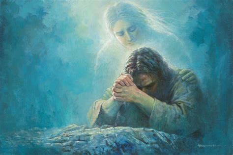 “And there appeared an angel unto him from heaven, strengthening him” (Luke 22:43). lds.org ...