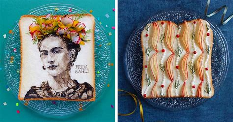 Food Artist Transforms Ordinary Toast into Delicious Works of Art