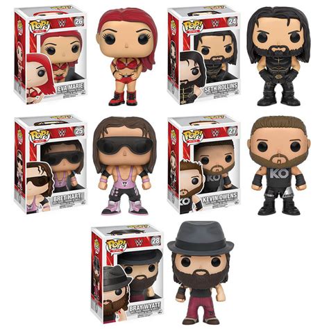 New WWE POP Vinyl Figures Coming Soon Bret Hart Bray Wyatt Seth Rollins Kevin Owens and Eva ...