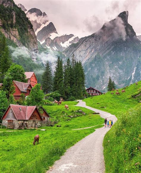 Would you live in a mountain village deep in the Swiss Alps? Imagine waking up to views like th ...