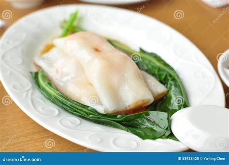 Rice noodle roll stock photo. Image of kitchen, menu - 53938420