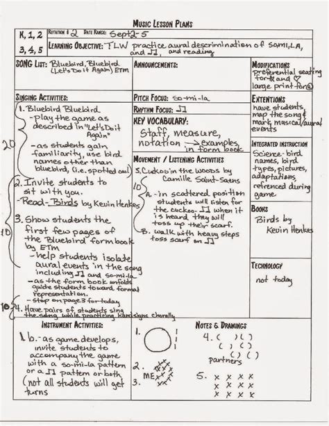 Music Lesson Plans | Daisy Blake