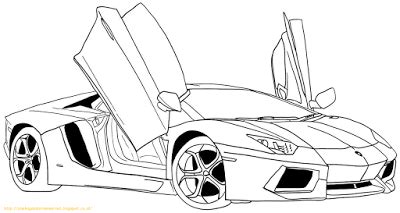 Sketsa Mobil Lamborghini - Little Book