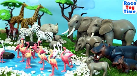 Huge Playmobil Wild Animals Toy Collection - Fun Toys For Kids - YouTube