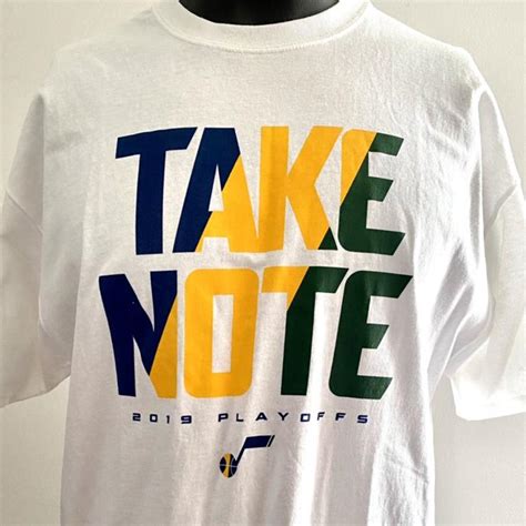 Take Note Utah Jazz Playoffs t-shirt #nba #playoffs... - Depop