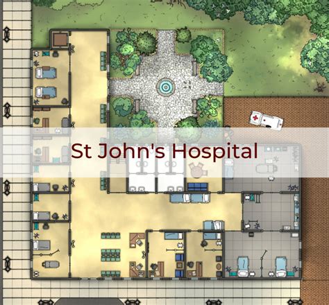 St. John's Hospital - 36 x 36 - Cthulhu Architect