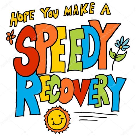 Hope you make a speedy recovery message Stock Vector by ©cteconsulting 108566142