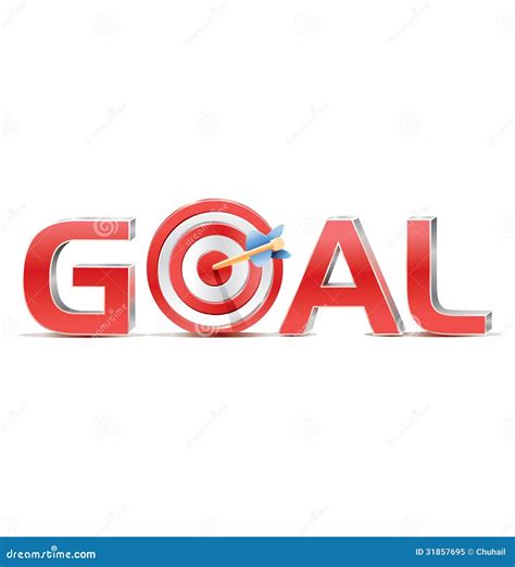 Word goal stock vector. Illustration of circle, perfection - 31857695