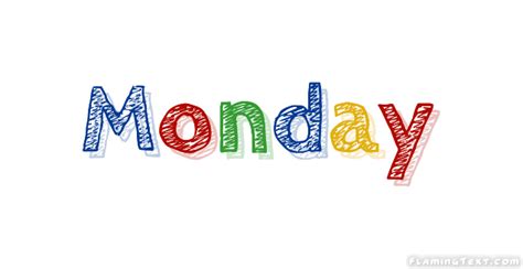 Monday Logo | Outil de conception de nom gratuit à partir de texte ...