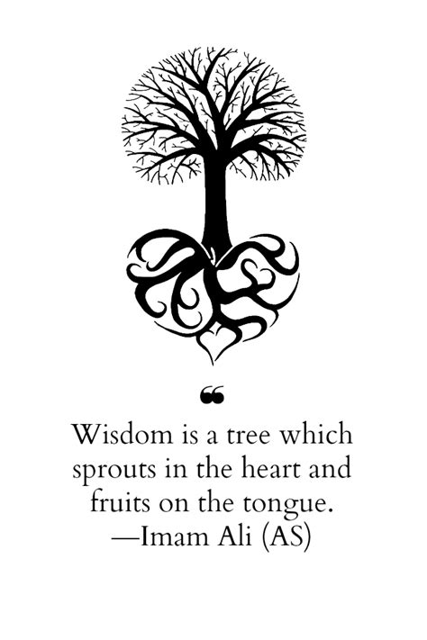 Hazrat Ali Quotes: Wisdom is a tree which sprouts in the heart and ...