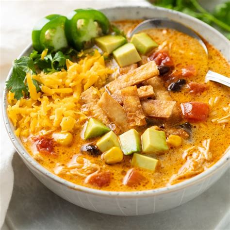 Creamy Chicken Tortilla Soup - The Cozy Cook